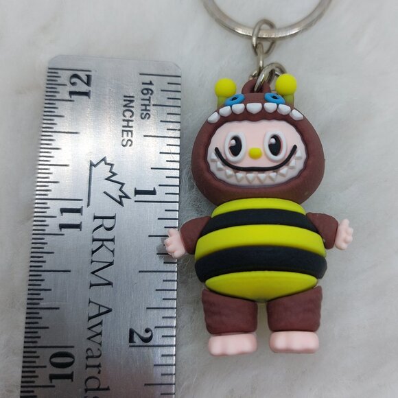 2/$19  Labubu bee outfit brown keychain - Picture 4 of 6